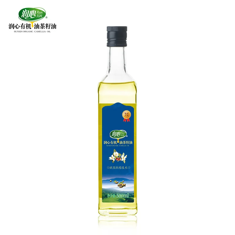 Oem/Odm Factory Supply Organic Certified Physical Cold Pressed Edible Camellia Oil In Bottle