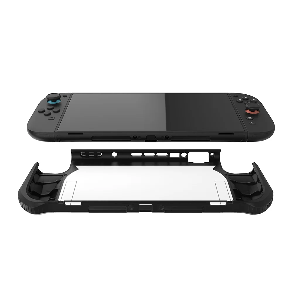product laudtec protective case for switch 2 protective cover integrated adhesive plugged into tv base-4