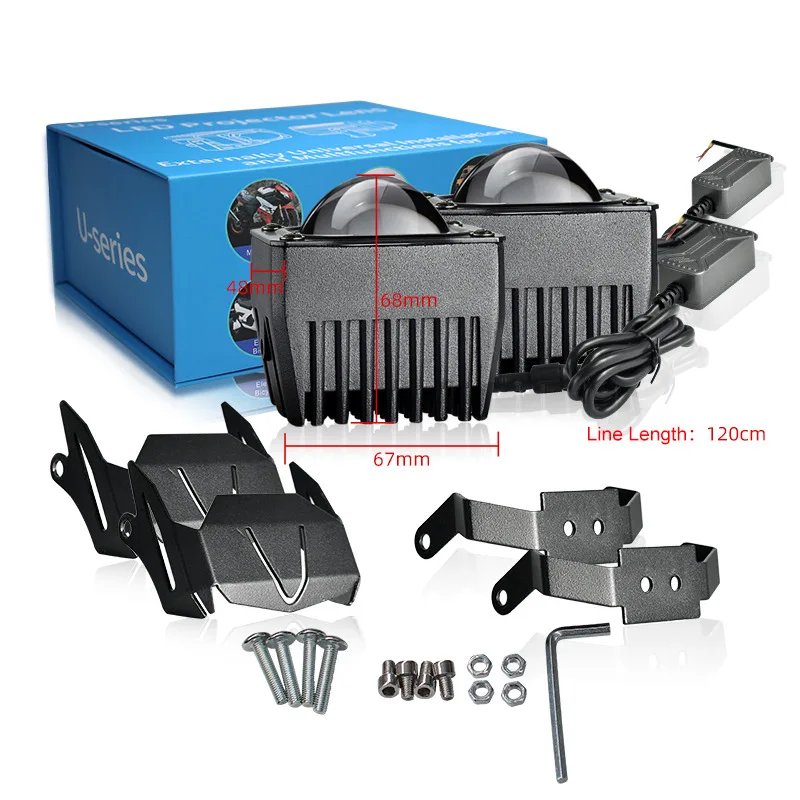 U5 U7 U10 U9 60w 6000lm Waterproof Projector Lens Light High Low Beam for Tuck ATVs SUV Motorcycle U9 Led Lamp Fog Light