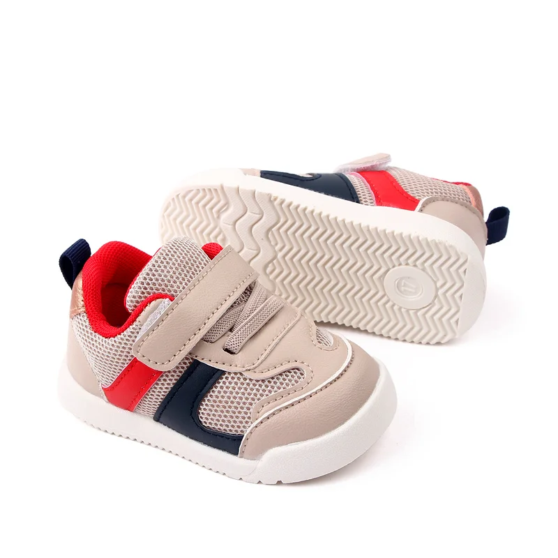 Spring and Autumn Boys Mesh Breathable Soft Sole Casual Non-slip Girls Matching Color Kids Sports Shoes manufacture