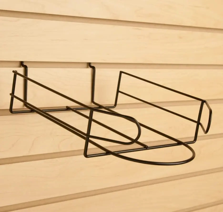 Retail Shop Caps Display Holder Displays Metal Wire Basket Slatwall Hat