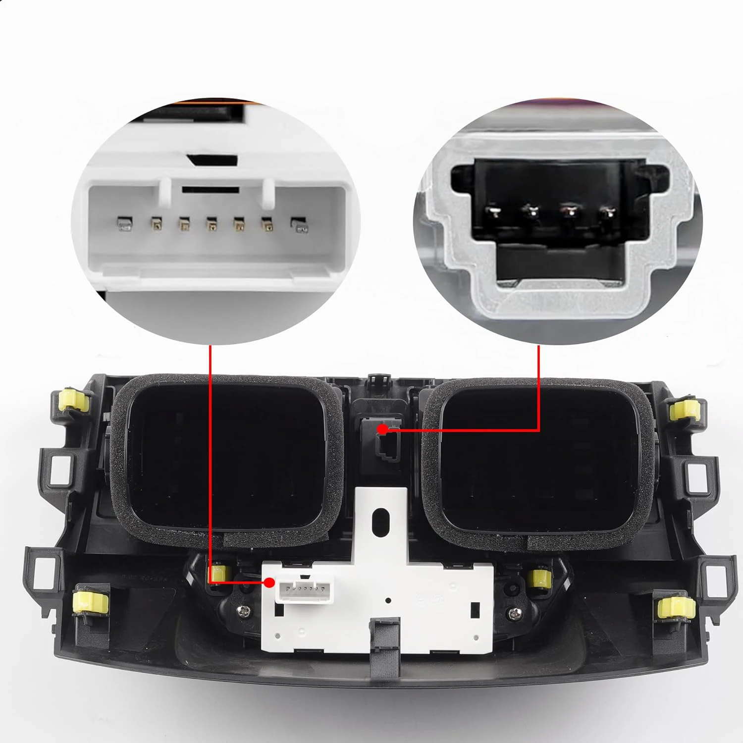 For Toyota Corolla 2009-2013 Center Dash A/C Outlet Air Vent Panel With Silver Trim