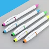 Angled head - pen barrel spray-painted white