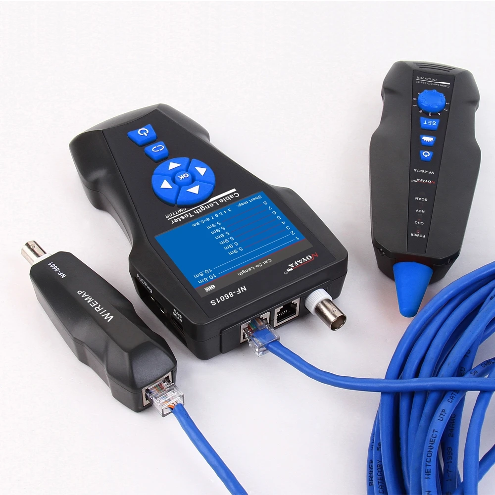 NF-8601S Multifunction TDR Network Cable Tester with PoE/PING/Port Flash Function