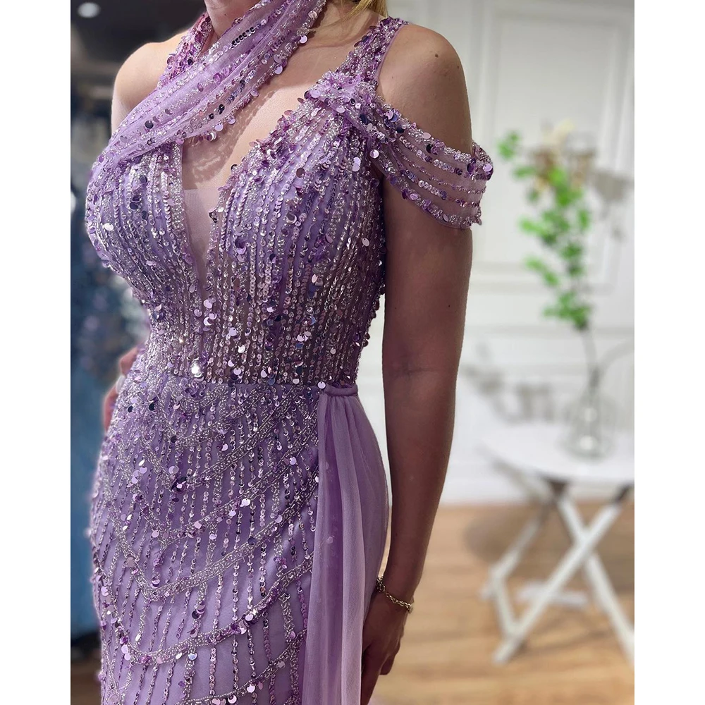 Elegant Halter Sleeveless Mermaid Prom Dress With Beading main image 0