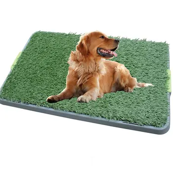 Wholesale Pet supply Indoor Pet Park Potty Grass Mat Sanitary Dog Pee Pad toilet for dogs