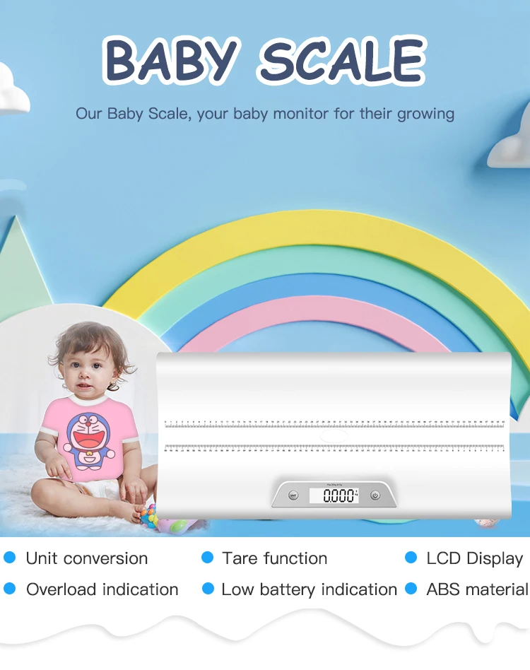 China Suppliers Commercial Custom Blue tooth Smart Weight Weighing Electronic Digital Baby Scale