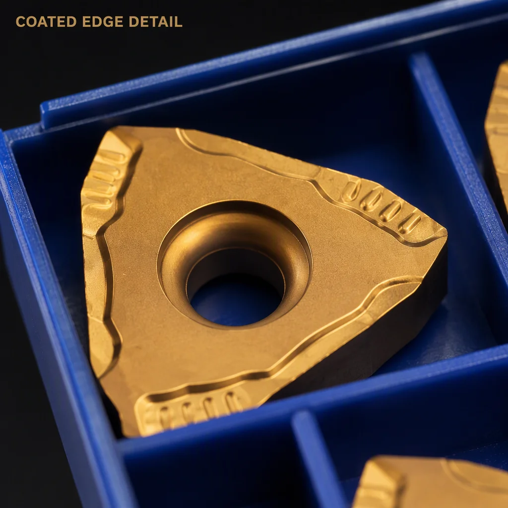 Durable Tungsten Carbide Triangle Bar Peeling Insert TNMX2208L-WPM 15mm Blade 0.5mm Thickness CVD/PVD Coated HRC83 OEM Available