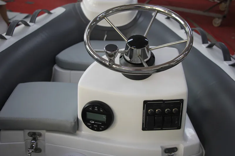 Center Console Inflatable Rib Boat With Steering Hypalon or PVC Boats RIB-300C