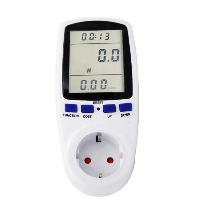 Plug Socket Digital Voltage Wattmeter Power Consumption Watt Energy Meter AC Electricity Analyzer Monitor