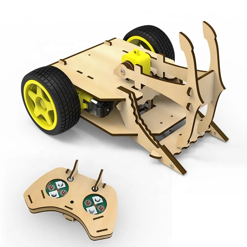 Sealand Battlebot Wooden Remote Robot Rc Building Kit Wooden Puzzle
