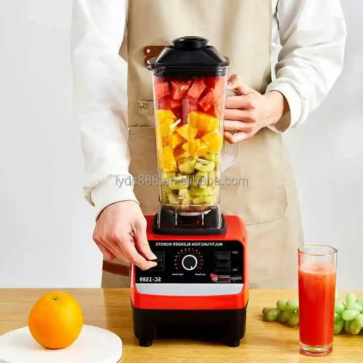 Top Heavy 2 in 1 Commercial Mixer Duty Milk Food, Shake Sales Smoothie Processor and Juicer Blender