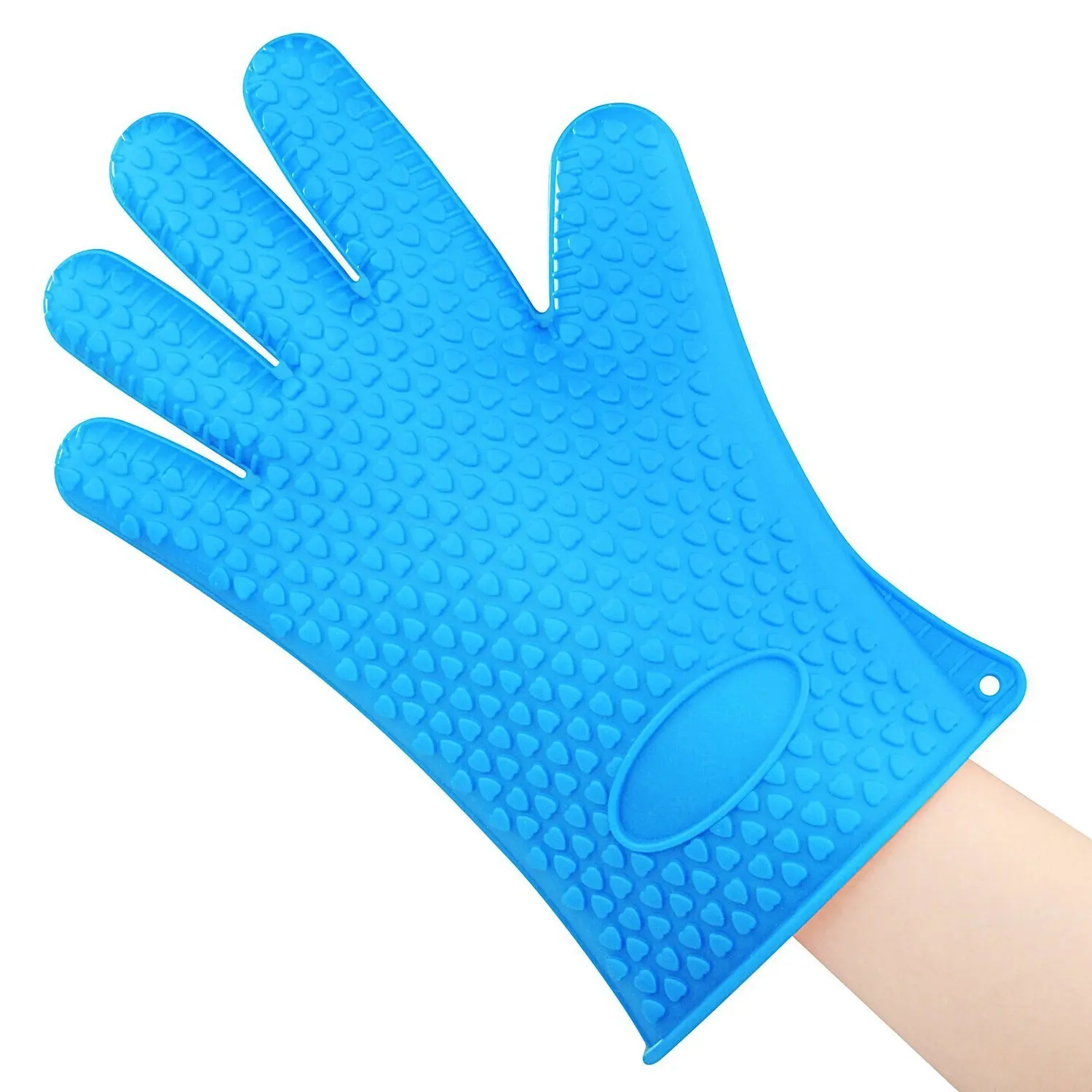 OEM & ODM Heated Household Cotton Rubber Hand Oven Bbq Mittens Custom Heat Resistant Gloves manufacture