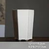White Glaze Hexagonal Large Pot