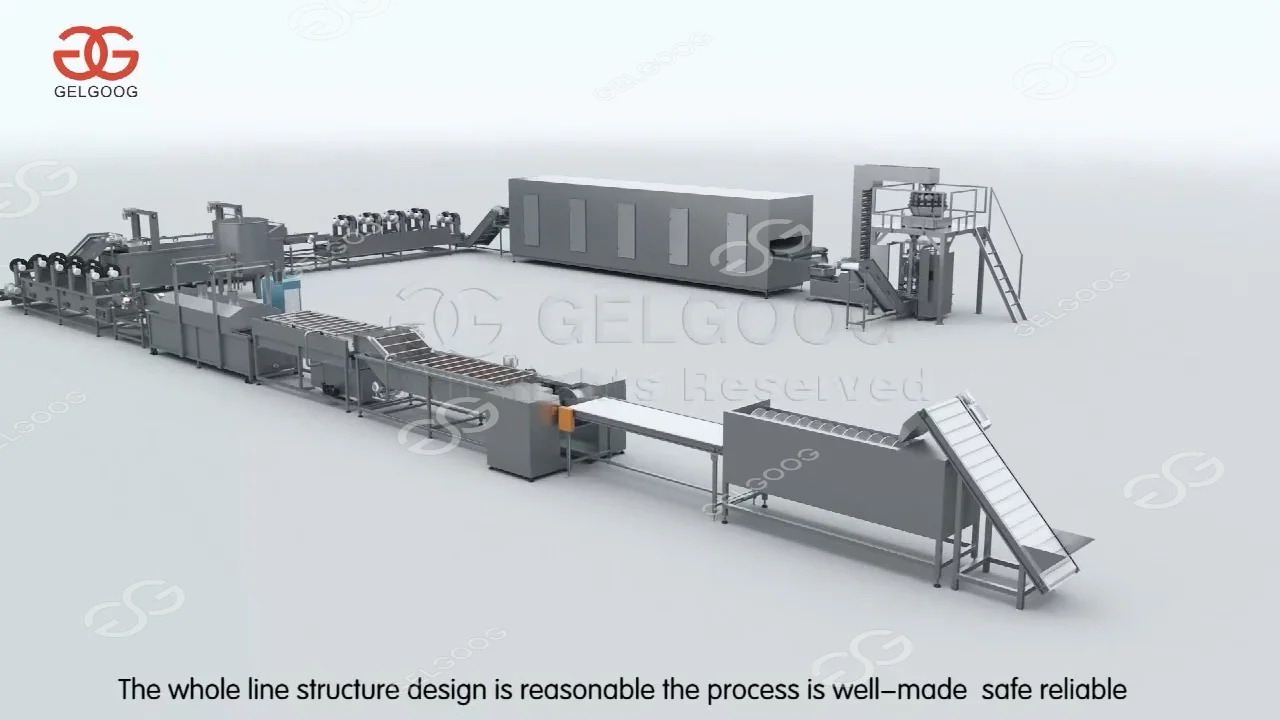 Commercial Process Flow Chart Fried Potato Chip Maker Machine Set ...