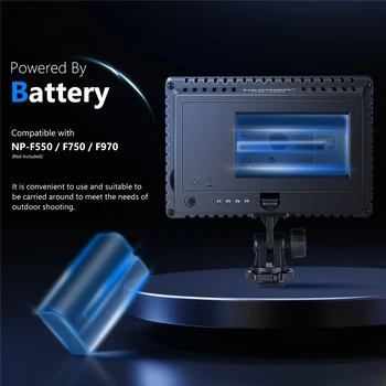 Neewer CN-160 LED Video Camera Light Bi-color Temperature Adjustable 3200K 5600K Photography DSLR Photo Light detail image
