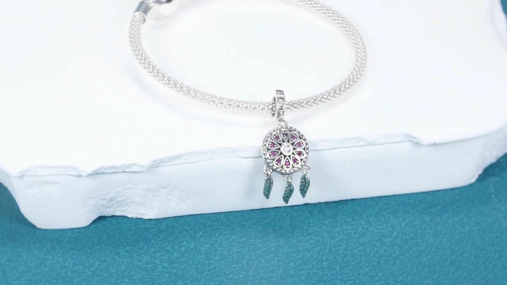 Fashion Jewelry Charms Plata 925 Silver Dream Catcher Pendant For