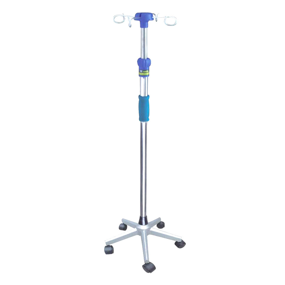 
 Iv pole stand with 4 hooks for clinic  