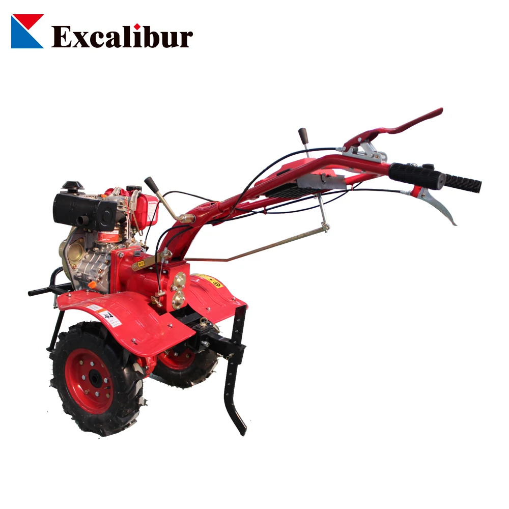 Diesel Hand Rotavator With 3forward Gear 6HP  Rotary Tiller Cultivator