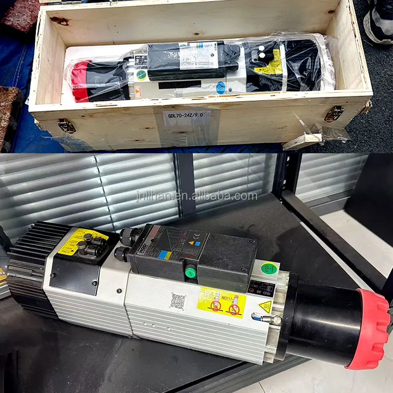 HQD 9kw GDL70-24Z/9.0 Iso30 Spindle for CNC Router Machine