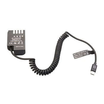 TYPE C PD Power Supply Adapter to DMW-DCC12 DC Coupler DMW-BLF19 for DMC GH3 GH4 GH5 Digital Cameras