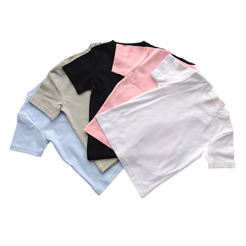 Изготовленным на заказ логосом От 2 до 14 лет детская футболка трафаретная печать Пышное Платье для девочек с длинными рукавами футболки из хлопка детей свободная плотная раздел-футболки