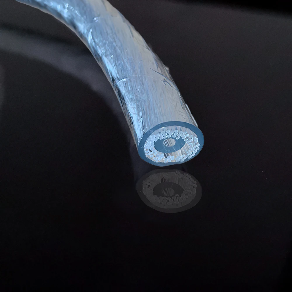 Plastic Optical Fiber POF Cable Stranded Multi-string Side Glow Fiber Optic Light Cable for Wet Area Perimeter Lighting