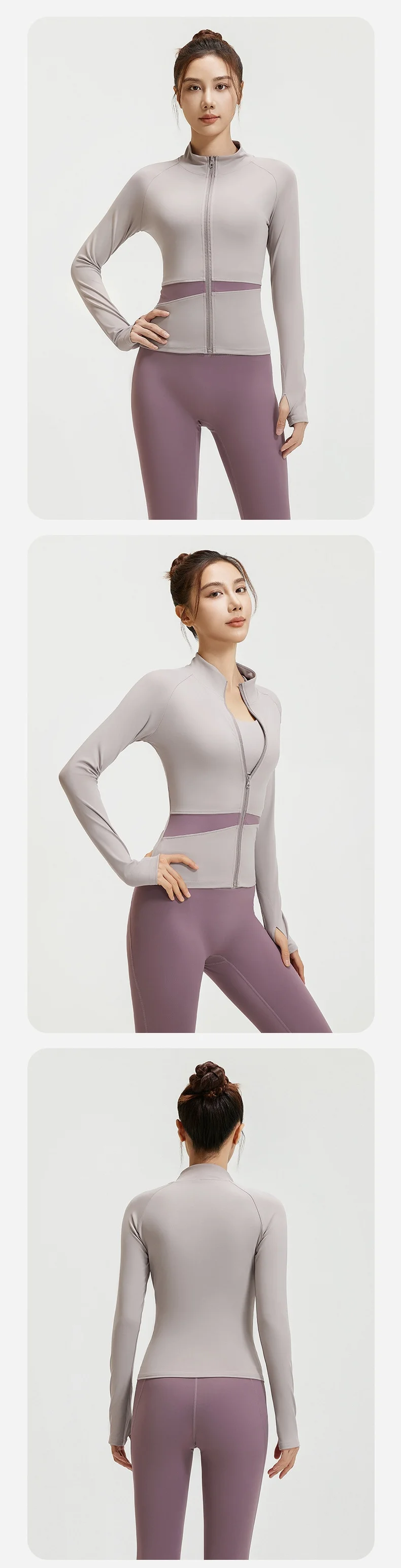 Girl Outer Wear Yoga Ribbed Flare Leg Leggings Jacket Bra Suit 3 Piece yoga conjuntos Fitness Workout Training Sets For Women factory