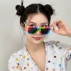 Mosaic colorful glasses