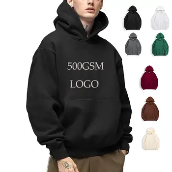 High quality heavyweight fleece sweatshirt custom bubble print logo super large hooded sweatshirt for men