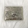 Golden crackle card holder