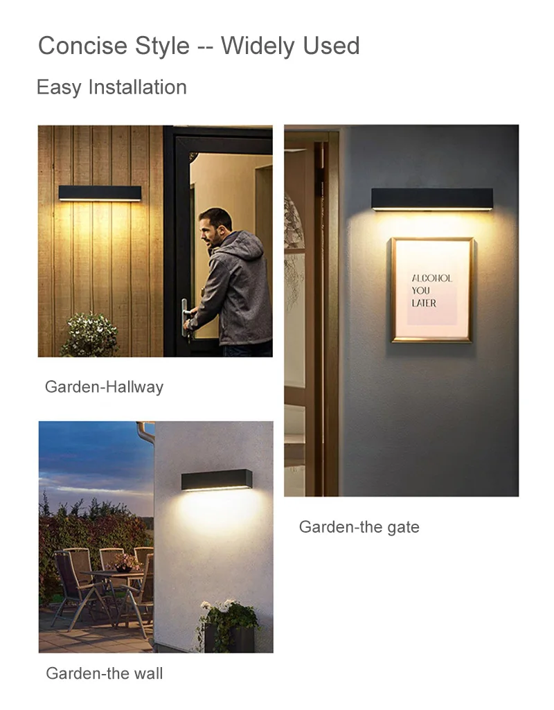 200mm 12w 300mm 18w 500mm 30w Light For Garden Living Room Wall Home