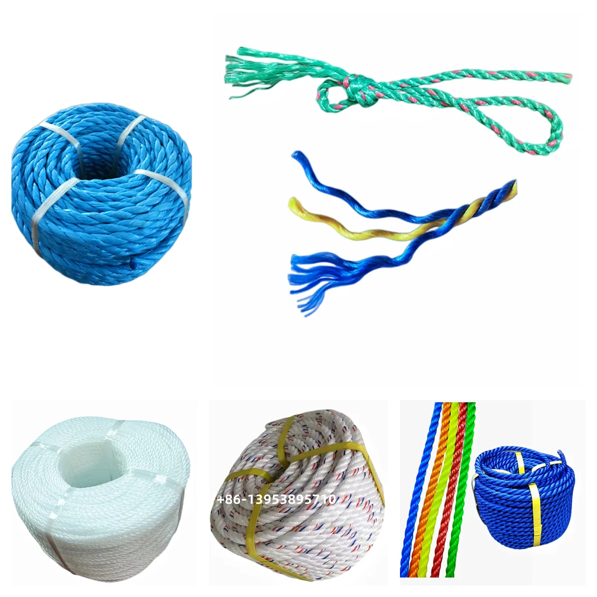 Marine Floating Split Film High Strength 6mm 3 Strand Twisted ...