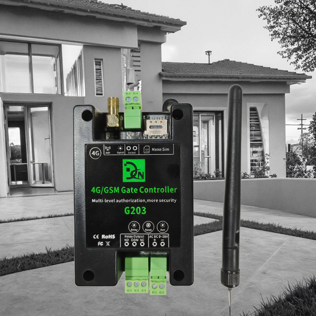 Smart Remote Gsm Controller Sms Call Relay Switch Phone Operated Gate Opener Access Control Door Lock