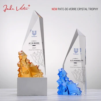 Original patent new product crystal liuli trophy customization company annual meeting event awards creative high-end trophy fact