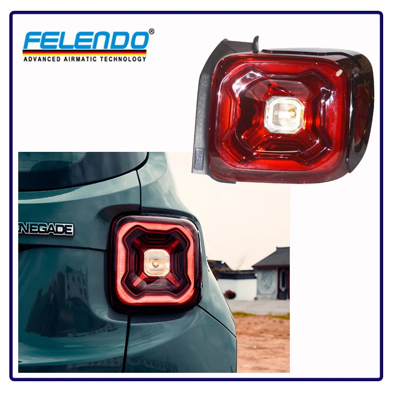 Depo Right Side Rear Tail Light With Reverse & Fog For Jeep Renegade 2014+
