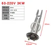 63-pan 220V 3KW Stainless Steel Dragon Boat Shaped