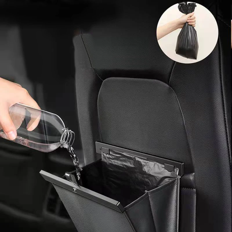 Small Car Garbage Bag Front Seat Magnetic Adsorption Car Trash Can