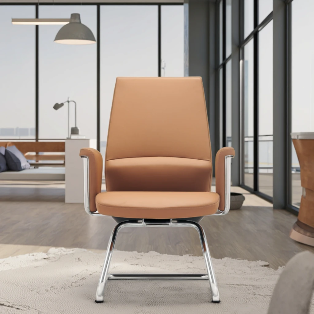 High Quality Modern Leather Executive Ergonomic Office Chair with Adjustable Height for Long Sitting Comfort 3