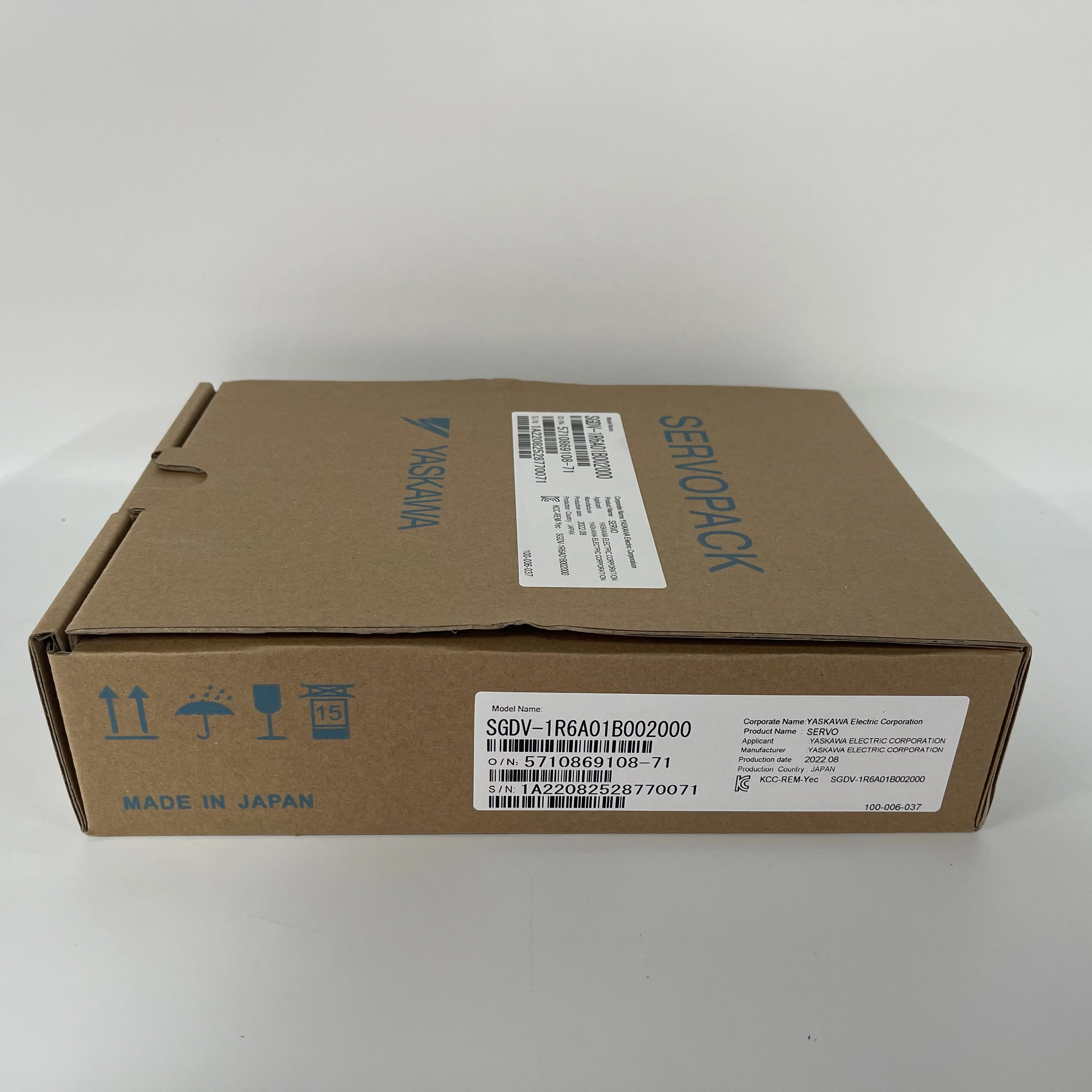 YASKAWA Servo Driver Servopack SGDV-1R6A01B002000 YASKAWA Servo Driver Servopack SGDV-1R6A01B002000