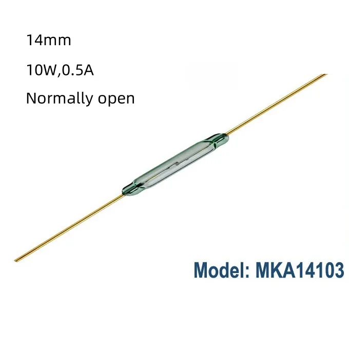 MKA14103 14MM 10W 0.5A normally opened glass magnetic reed switch sensor relay for electrical appliances with large inventory