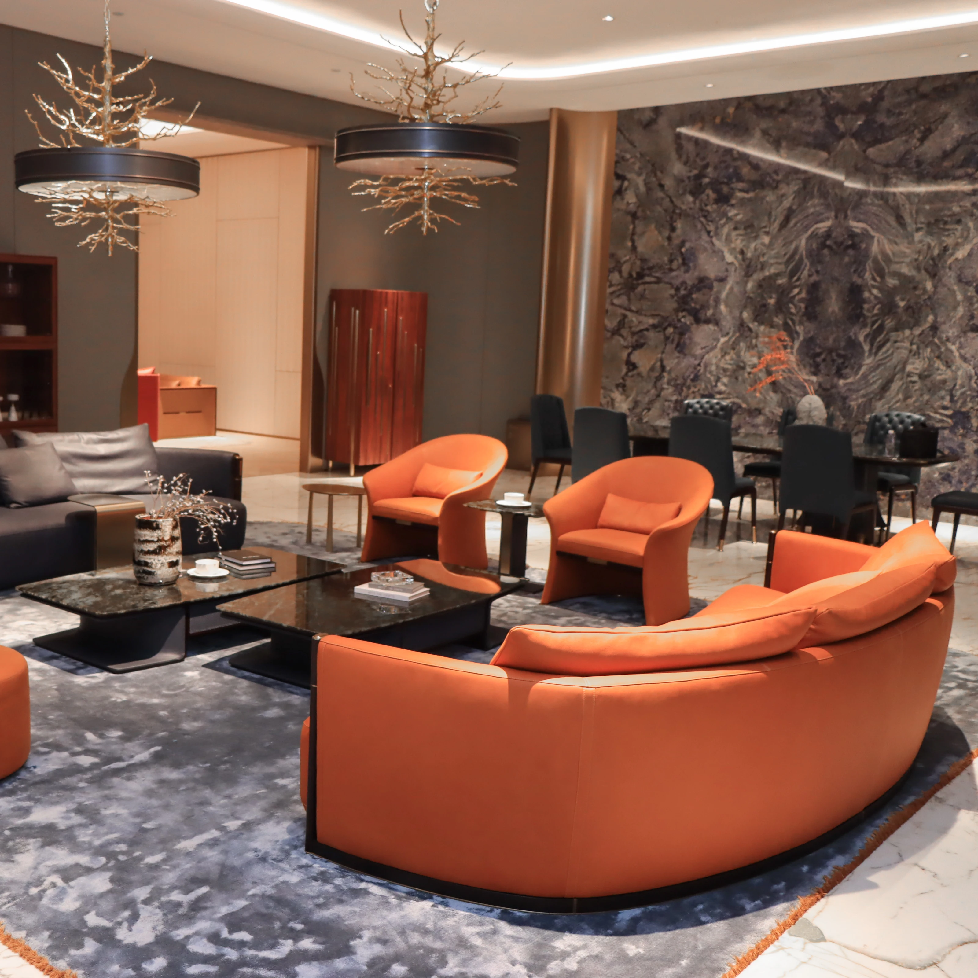 Modenfili Simple and Neat Sofa Set Luxury Modern Leather Living Room Furniture Canapés De Salon Divano
