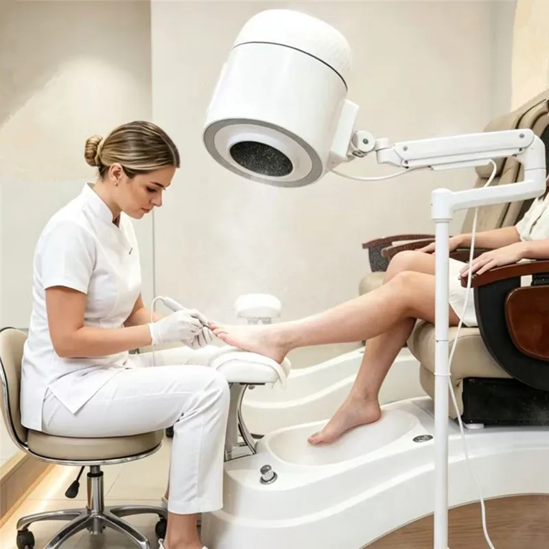 Pedikūras mašīna, profesionāla vakuuma ierīce, 200 W, galdā montējama izvadīšanas ierīce manikīram, nagu putekļu savācējs kāju vannai ar riteņu pamatni