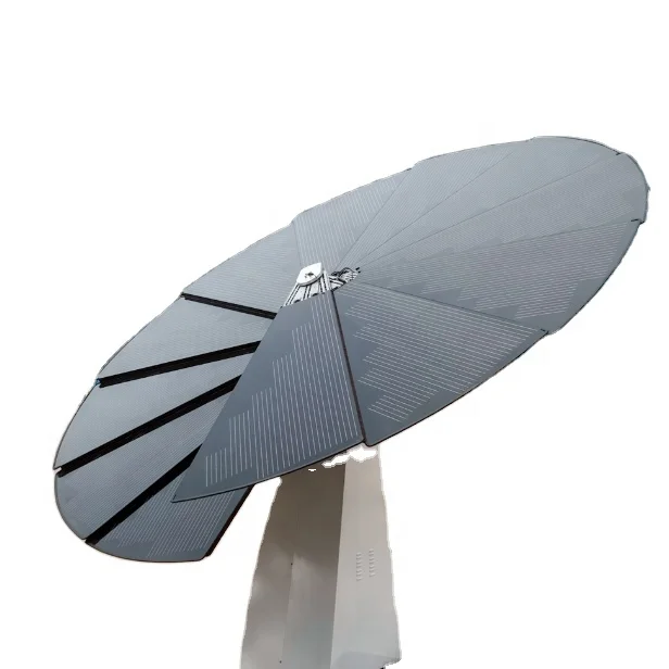 Ground-mount solar power system, 3 kW with triple-axis tracking