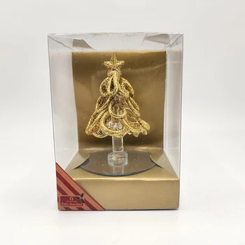 New Collection mini decoration glass christmas trees with display box