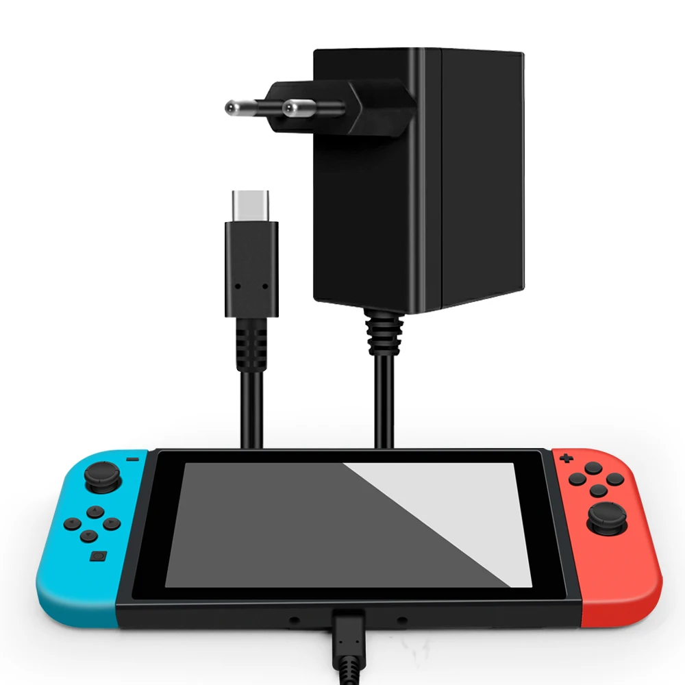 EU/US/UK/AUプラグ対応 ACアダプター 15V電源充電器 Nintendo Switch用