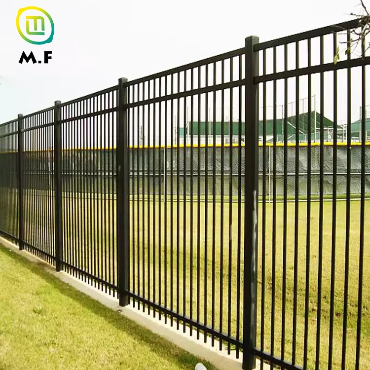 Solid Outdoor Garden Metal Iron Fence Panels Cheap Home Decorative Steel Rods Wrought Iron Panels