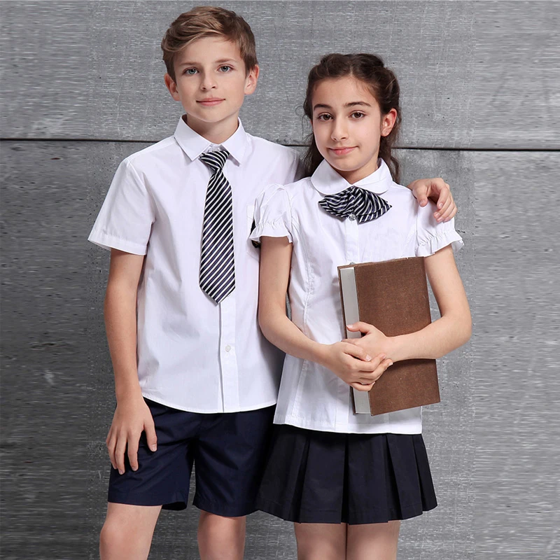 Free Custom Summer International School Uniform Design Private Uniform School for Girls School Uniforms