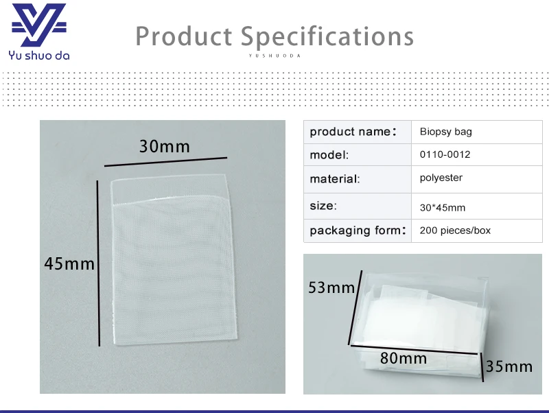 Polyester Biopsy Bags 200pcs/bag