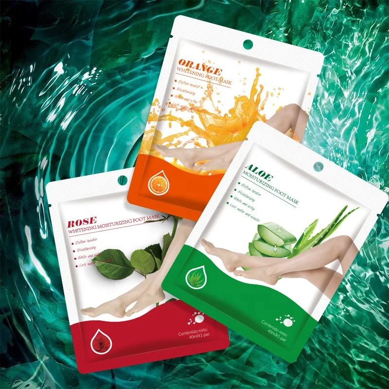 Натуральная Органическая Отбеливающая увлажняющая пилинг отшелушивающая маска для ног от частного бренда